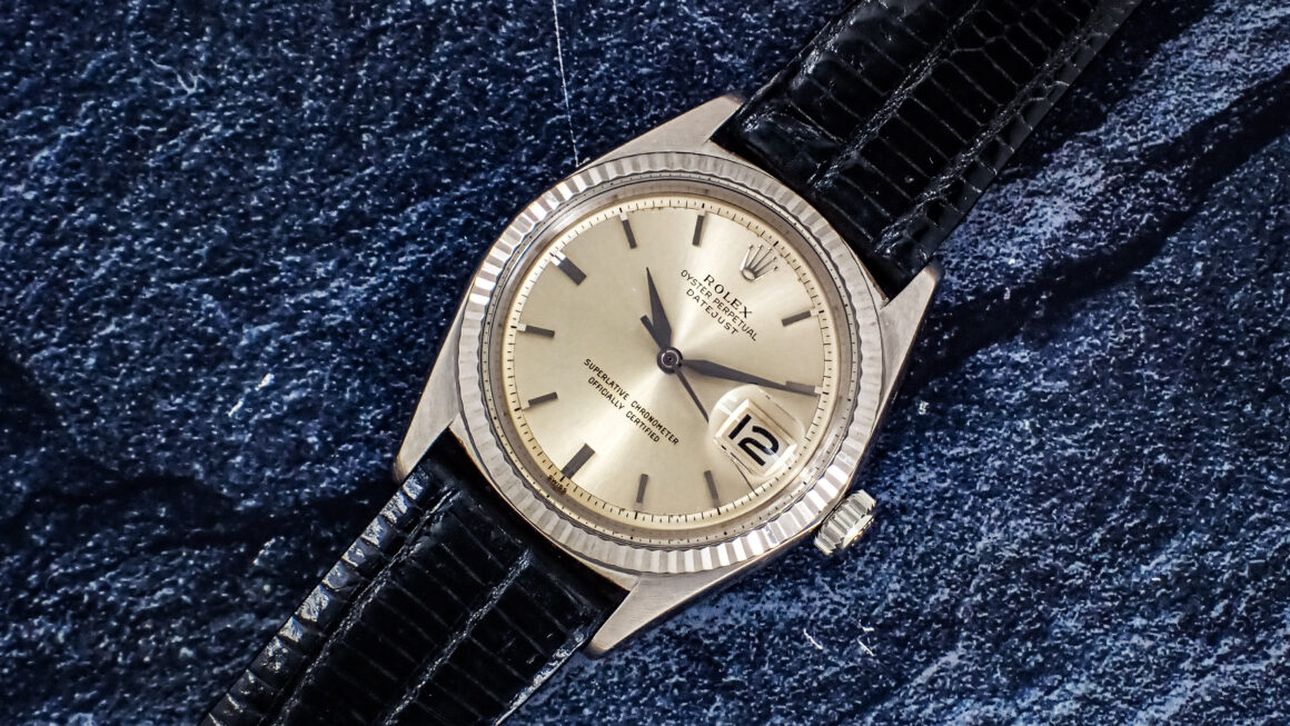 【金無垢×DJ】　雰囲気良くヤケたシルバーダイヤル。　Ref.1601/9